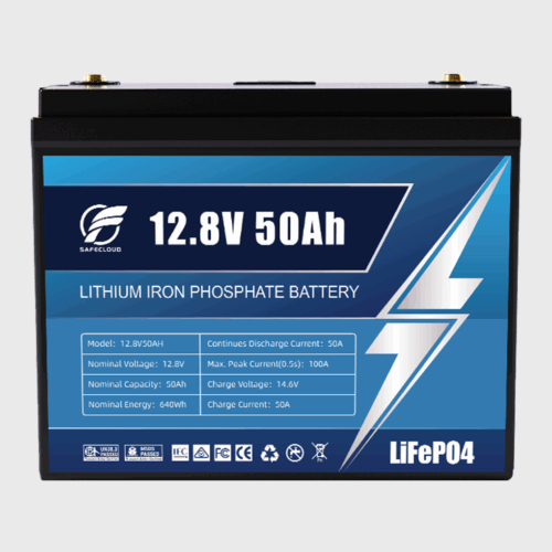 Safecloud 12V 50Ah Lithium Battery for Marine, RV