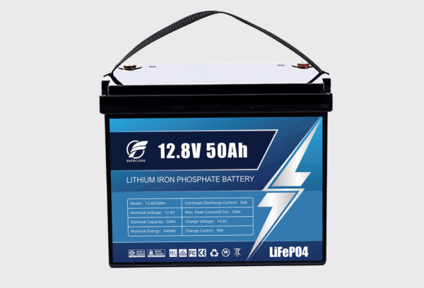 Safecloud 12V 50Ah Lithium Battery for Marine, RV