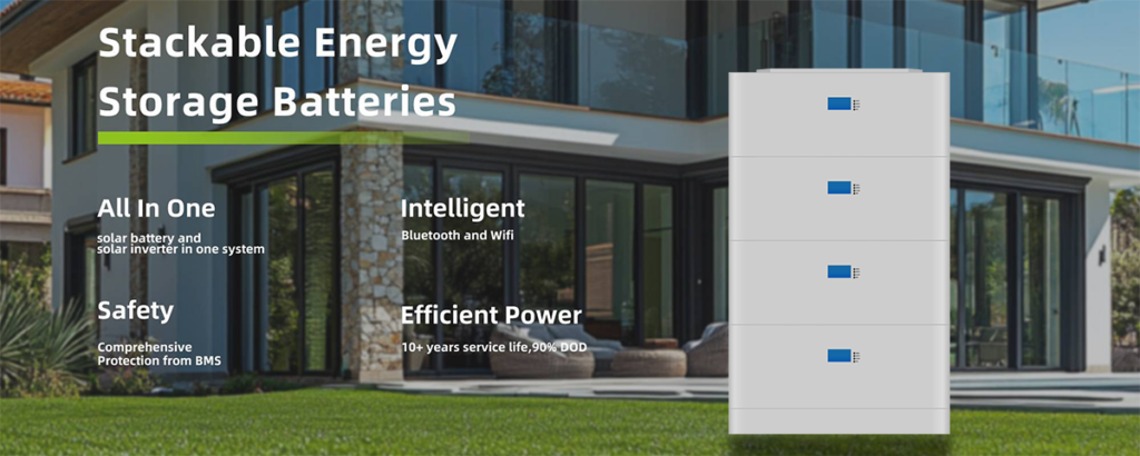 stacked battery 23 - 51.2v 100ah 5kwh Stackable Lithium Battery