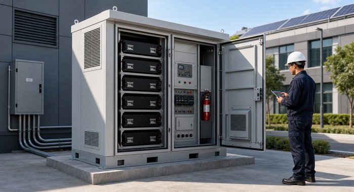 02 all in one outdoor cabinet 700x380 1 - Commercial Industrial Ess Solutions