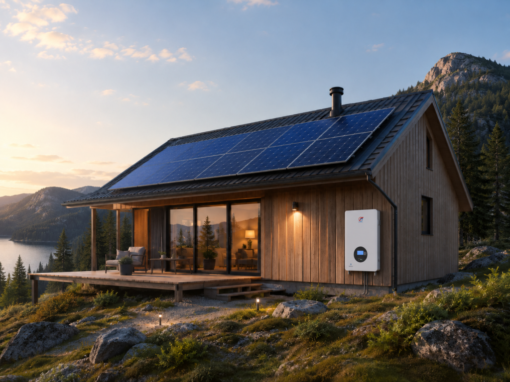 Home backup power energy storage system with Safecloud lithium battery providing reliable electricity during grid outages