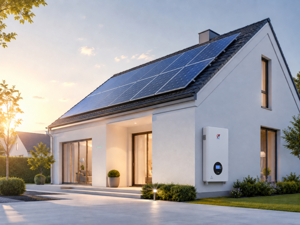 residential solar storage battery system - 51.2V 100Ah Wall Mounted LiFePO4 Battery