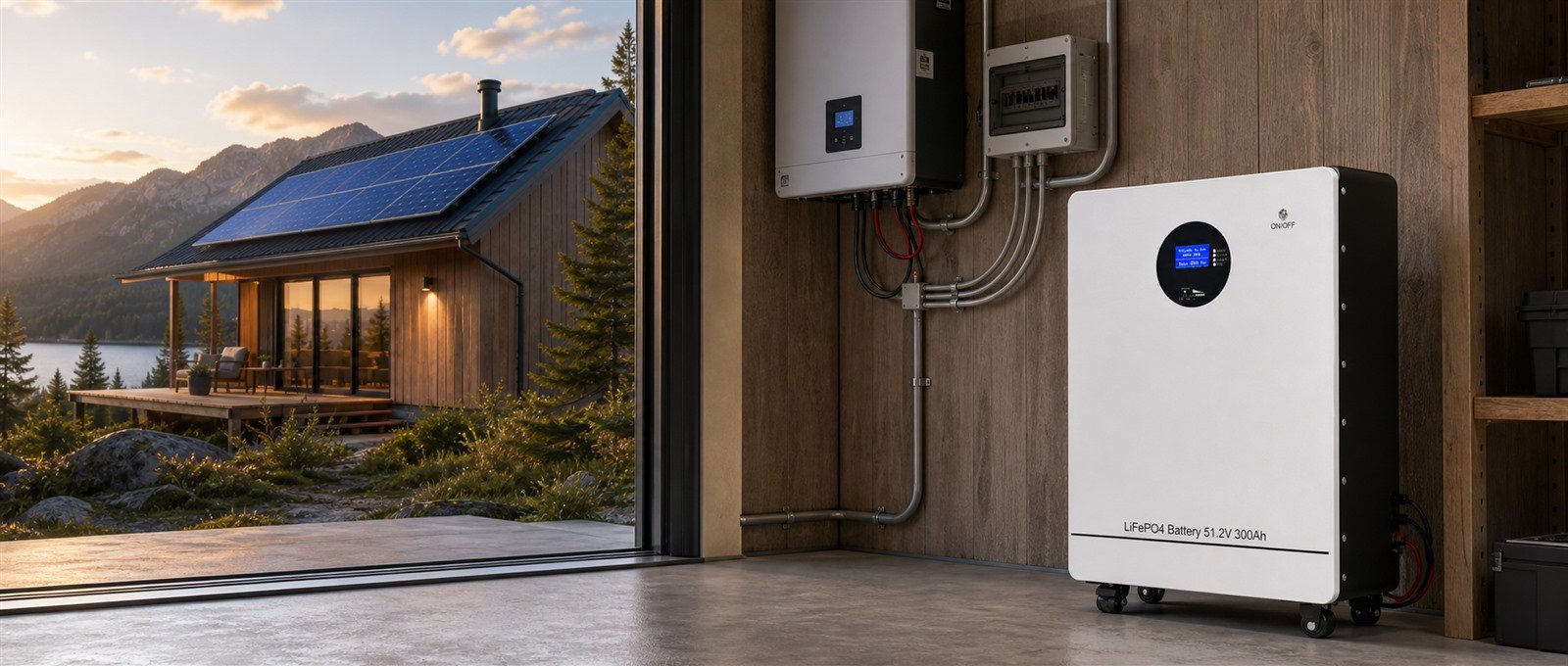 48V 300Ah Floor-Standing LiFePO4 Battery — 15.36kWh applications