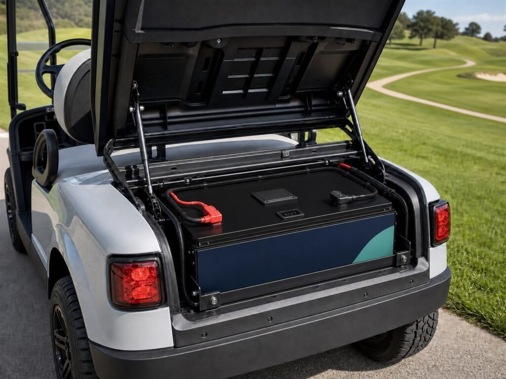 safecloud golf cart drop in lifepo4 installation - Golf cart Isv Solution